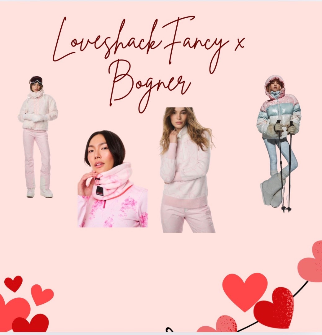 loveshack fancy x bogner. ski suit. ski wear. ladies active wear. snow suit . 

#LTKHoliday #LTKActive #LTKSeasonal