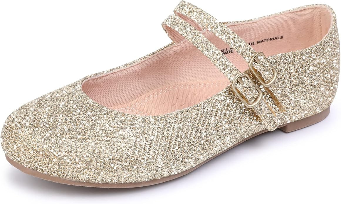 MIXIN Girls Dress Shoes Mary Jane Shoes for Girl Ballet Flats Back to School Princess Wedding Sho... | Amazon (US)