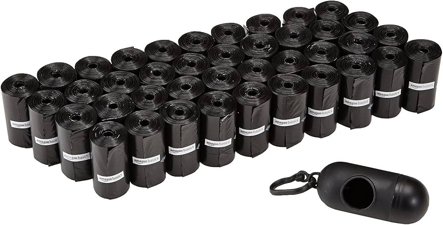 Amazon Basics Dog Poop Bags with Dispenser, 600 Count, Enhanced for Guaranteed Leakproof, Unscent... | Amazon (US)