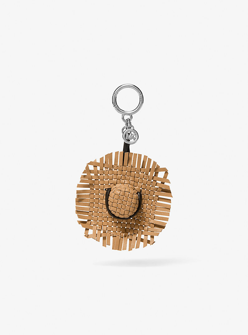 Woven Leather Hat Bag Charm | Michael Kors US