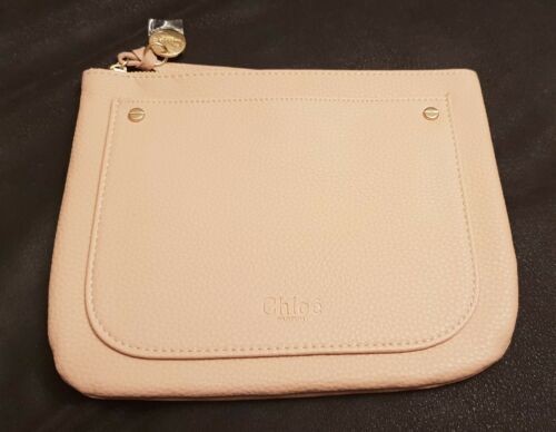 Details about   CHLOE~ Pretty Faux Leather Dusky Pink Large Pouch /Makeup Bag /Clutch~ NEW!
			
... | eBay US
