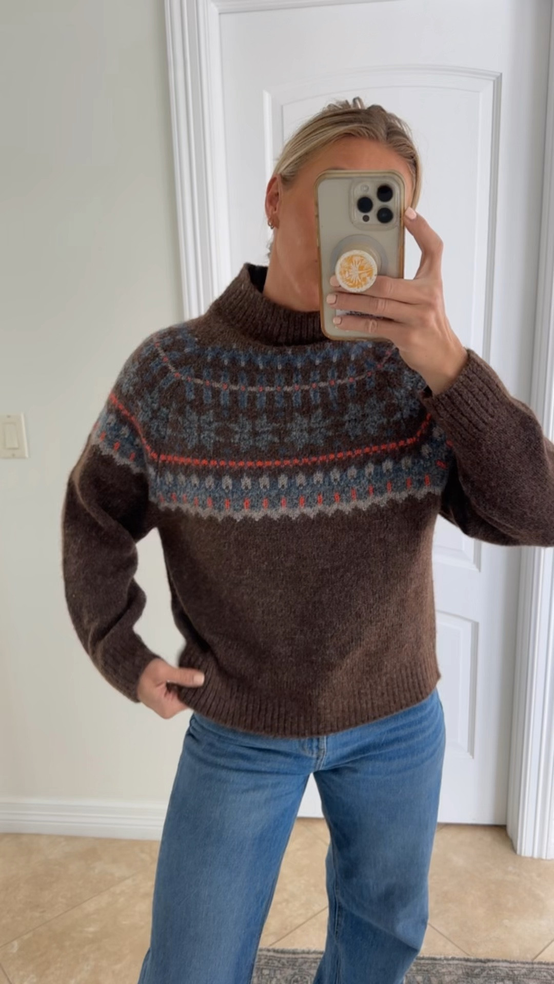 This holiday sweater is on sale!! Wearing medium  

Sarah Joy, holiday sweater, old navy, thanksgiving outfit 

#LTKVideo #LTKSeasonal #LTKHoliday