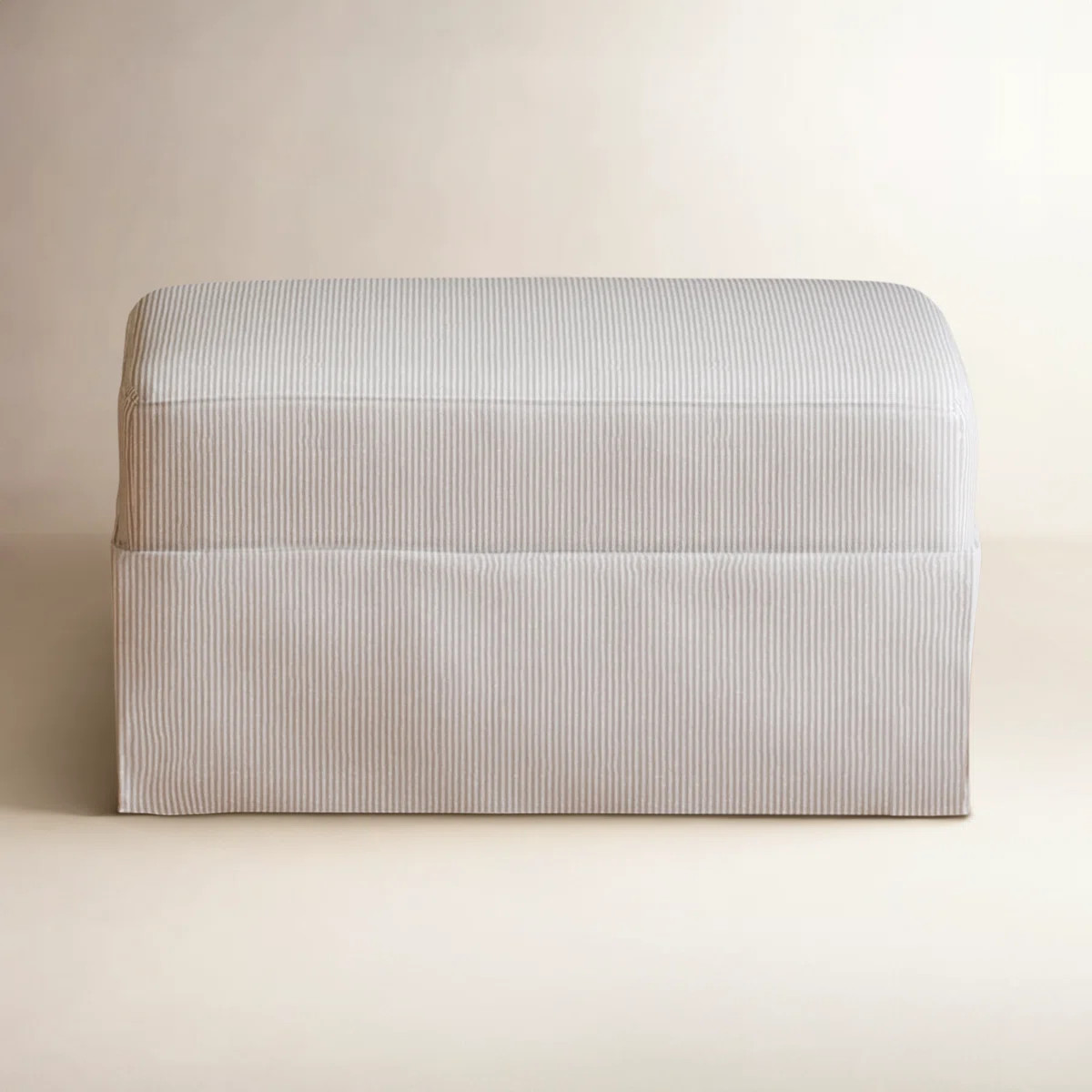 Namesake Crawford Gliding Ottoman In Eco-Weave Fabric | Water Repellent & Stain Resistant & Revie... | Birch Lane