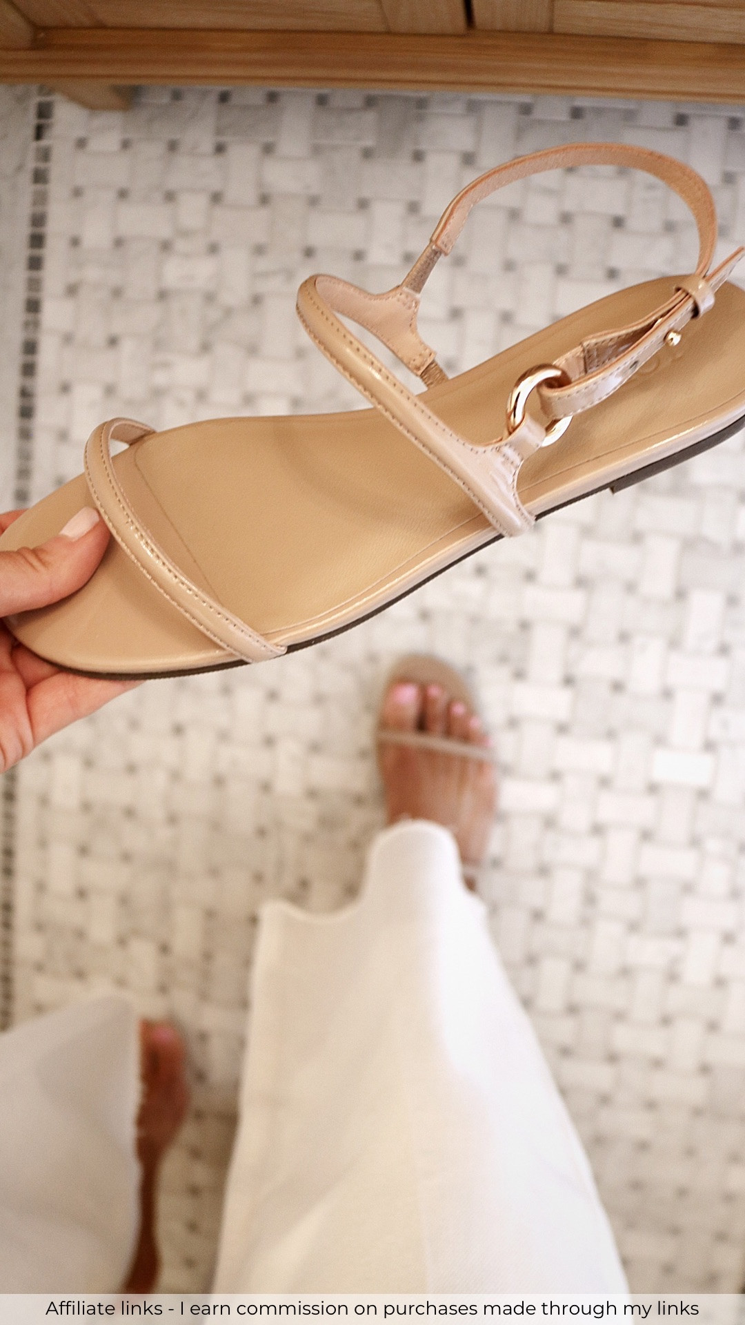 Affiliate links - I earn commission on purchases made through my links | everyday sandals 