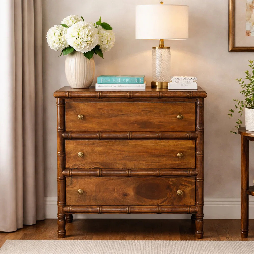 Bamboo 3 Drawer Chest | Wayfair North America