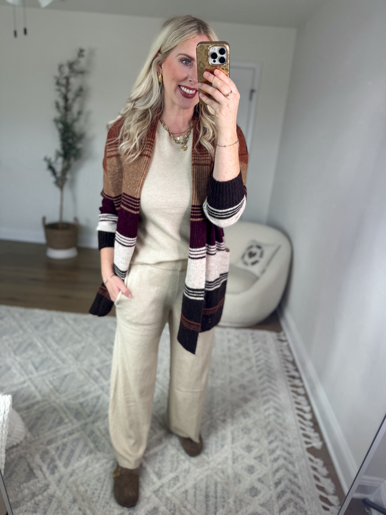 Daily try on, Walmart outfit, Walmart fashion, Walmart try on, time and tru, travel outfit, outfit set, striped cardigan 

Medium in both!

#LTKFindsUnder50 #LTKStyleTip #LTKSeasonal