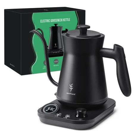 Soulhand Electric Gooseneck Coffee Kettle with Temperature Control Pour Over Tea Pot Stainless Steel | Walmart (US)