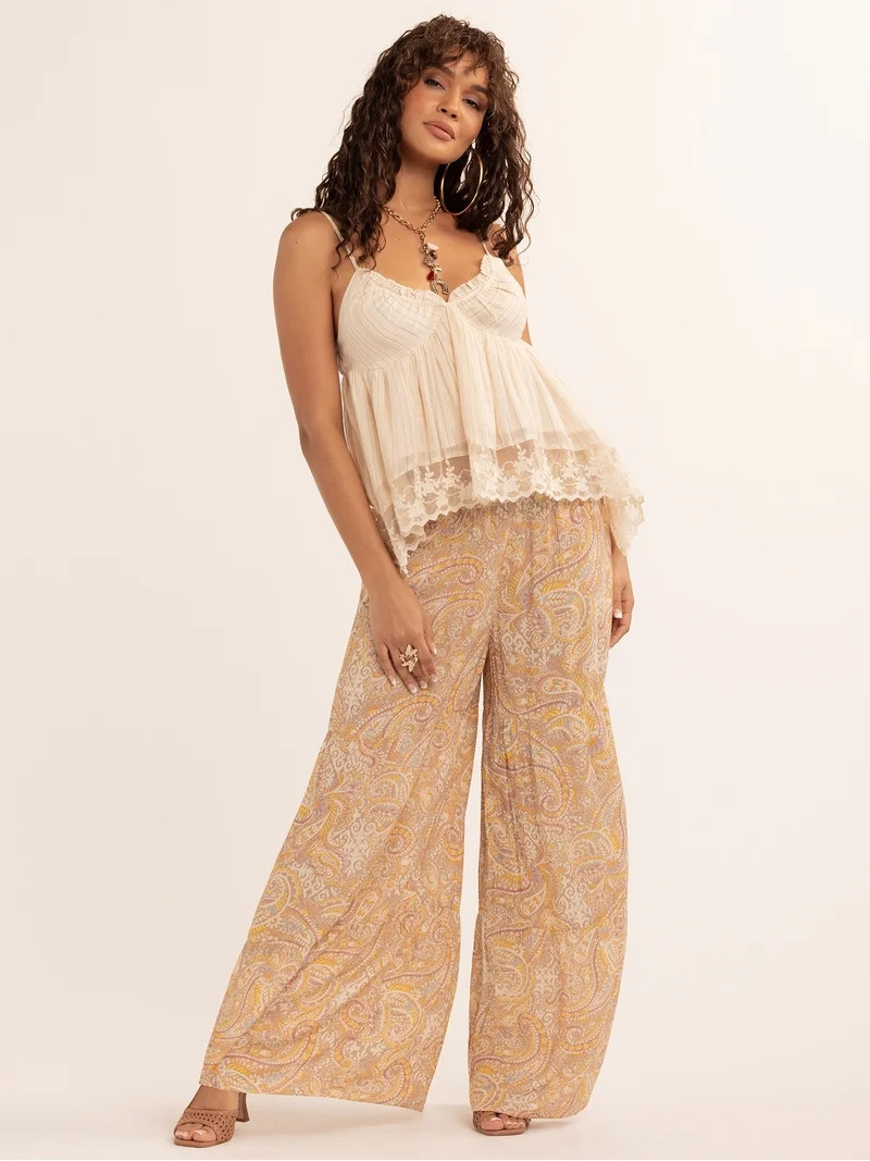Jessica Simpson Women's Modena Wide Leg Pants, Sizes XS-XL - Walmart.com | Walmart (US)