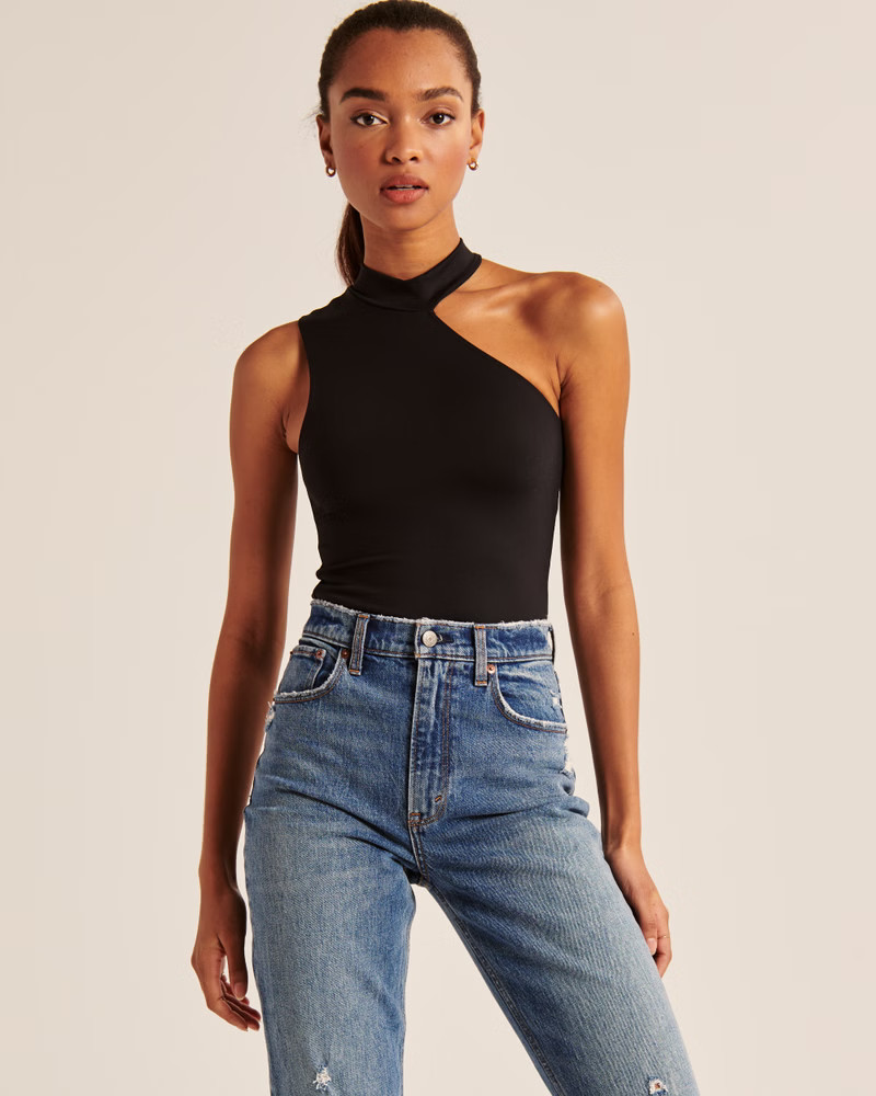 Seamless Asymmetrical Cutout Bodysuit | Abercrombie & Fitch (US)