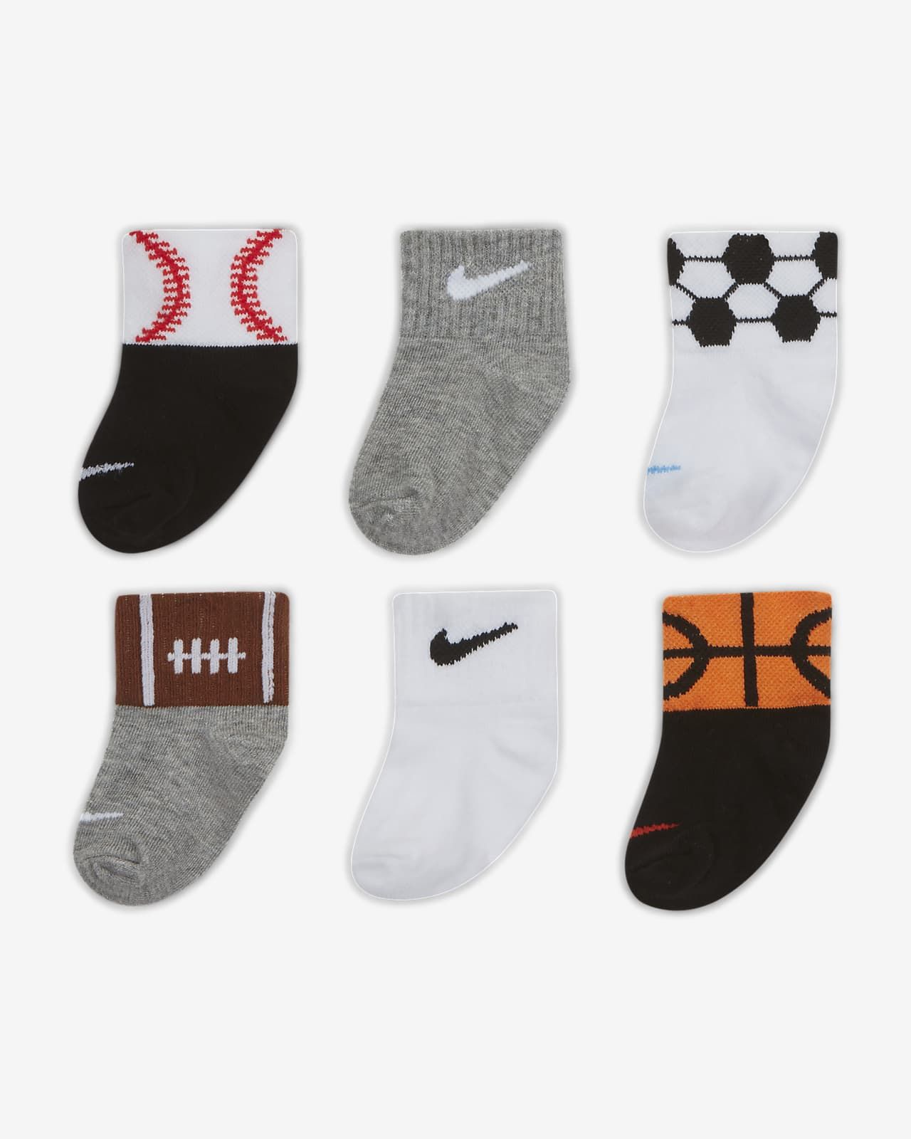 Baby Ankle Socks (6 Pairs) | Nike (US)