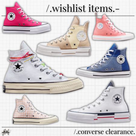 All clearance PLUS an extra 40% off right now!  Great prices!

#converse #shoes #sneakers #hightops #high #tops #hitops #converseshoes #conversesneakers #conversehightops #chucks #chuck #converseoutfit #converseoutfitidea #outfit #inspo #converseinspo #conversestyle #stylingconverse #sneakerstyle #sneakerfashion #sneakeroutfit #sneakerinspo #ltkshoes #conversefashion #sneakersfashion #street #style #high #street #streetstyle #highstreet  #sneakersfashion #sneakerfashion #sneakersoutfit #tennis #shoes #tennisshoes #sneakerslook #sneakeroutfit #sneakerlook #sneakerslook #sneakersstyle #sneakerstyle #sneaker #sneakers #outfit #inspo #sneakersinspo #sneakerinspo #sneakerinspiration #sneakersinspiration #summer #sunmerstyle #summeroutfit #summeroutfitidea #summeroutfitinspo #summeroutfitinspiration #summerlook #summerpick #summerfashion #blue #darkblue #lightblue #navy #navyblue #babyblue #cobaltblue #grayblue #teal #tealblue #blueoutfit #blueoutfitinspo #bluestyle #blueshirt #bluepants #blueoutfitinspiration #outfitwithblue #bluelook #green #olive #olivegreen #hunter #huntergreen #kelly #kellygreen #forest #forestgreen #greenoutfit #outfitwithgreen #greenstyle #greenoutfitinspo #greenlook #greenoutfitinspiration #pink #pinklook #lookswithpink #outfitwithpink #outfitsfeaturingpink #pinkaccent #pinkoutfit #pinkoutfits #outfitswithpink #pinkstyle #pinkoutfitideas #pinkoutfitinspo #pinko

#LTKsalealert #LTKunder50 #LTKshoecrush