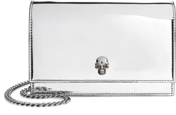 Alexander McQueen Small The Skull Metallic Crossbody Bag | Nordstrom | Nordstrom