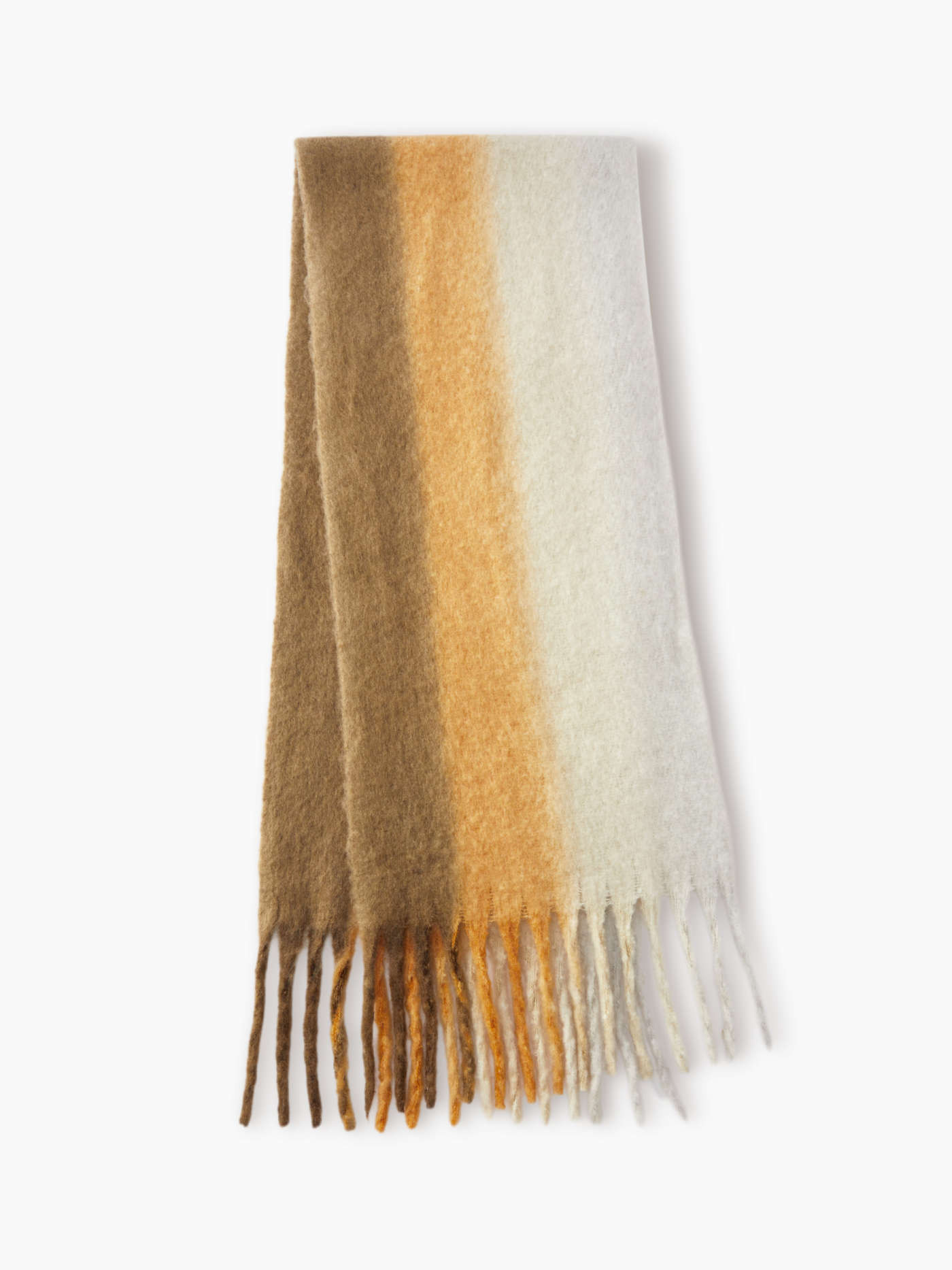 STRIPED TASSEL SCARF For Daily Casual Coffee Shop | Cider