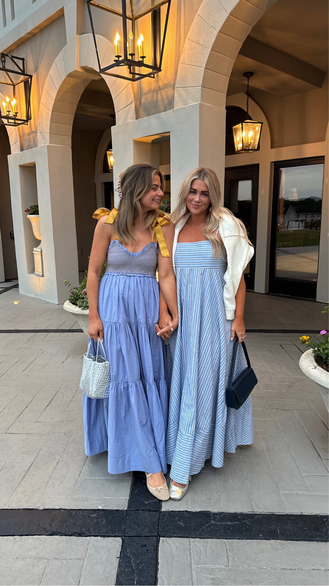 Summer dresses🩵🦋 I’m in a large and Linds is in a small #dress #summer 

#LTKSeasonal #LTKmidsize #LTKstyletip