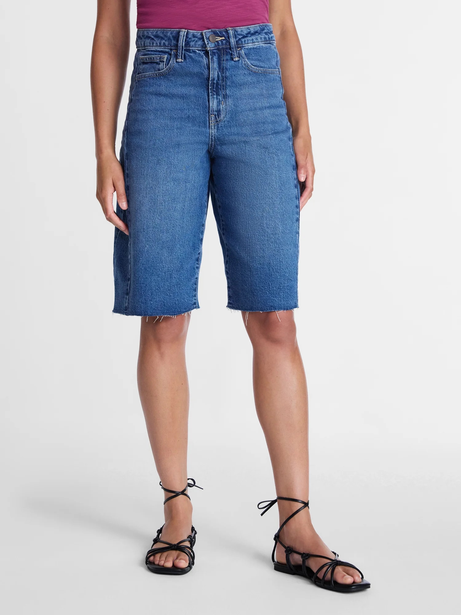 Time and Tru Women's Barrel Bermuda Shorts, Sizes 0-20 | Walmart (US)