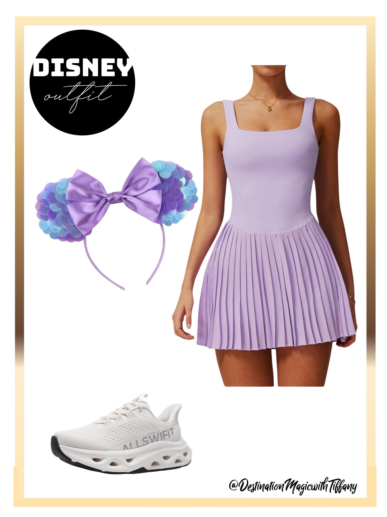 Lavender Disney outfit inspo that’s equal parts cute and comfortable 💜 This pleated mini dress pairs perfectly with Minnie ears and supportive walking sneakers for Walt Disney World or Disneyland park days. A fun and feminine theme park outfit that works for photos, dining, and long days of walking. Everything linked.

#DisneyOutfit #DisneyOutfitInspo #DisneyDress #DisneyAdultStyle
#ThemeParkOutfit #DisneyWorldOutfit #DisneylandStyle #DisneyFashion

#LTKootd #LTKTravel