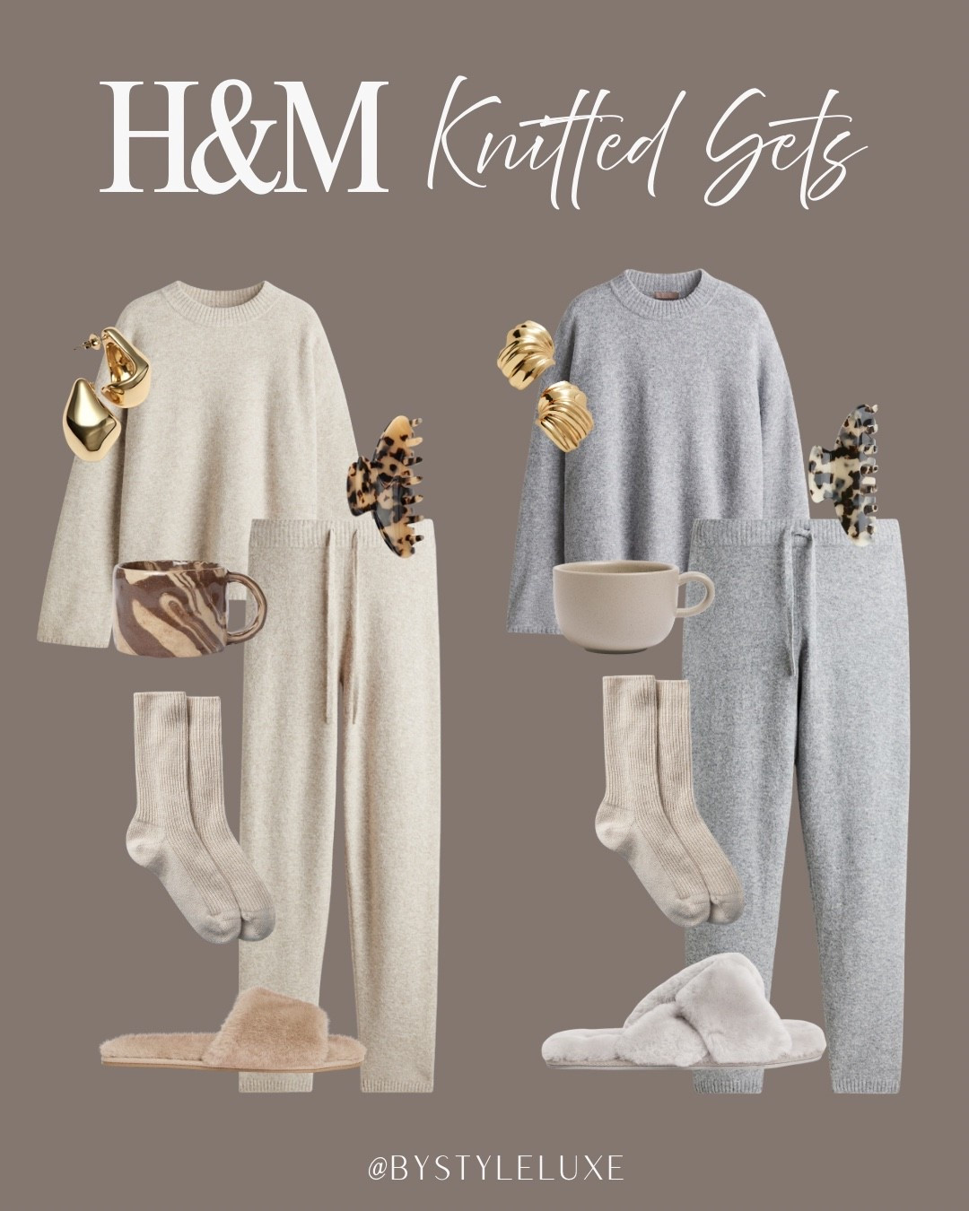 H&M Knitted Sets - cosy season is here! Love these knitted jogger matching sets - well priced and so good for lounging at home, wfh, girl’s night and chilled weekends 

#coord #knittedset #loungewear 

#LTKshoes #LTKhome #LTKautumn