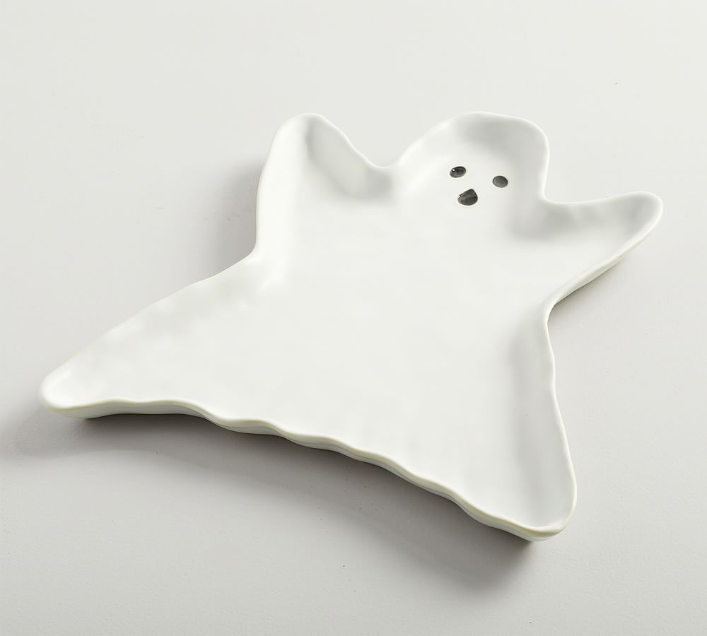 Figural Ghost Stoneware Serving Platter | Pottery Barn (US)