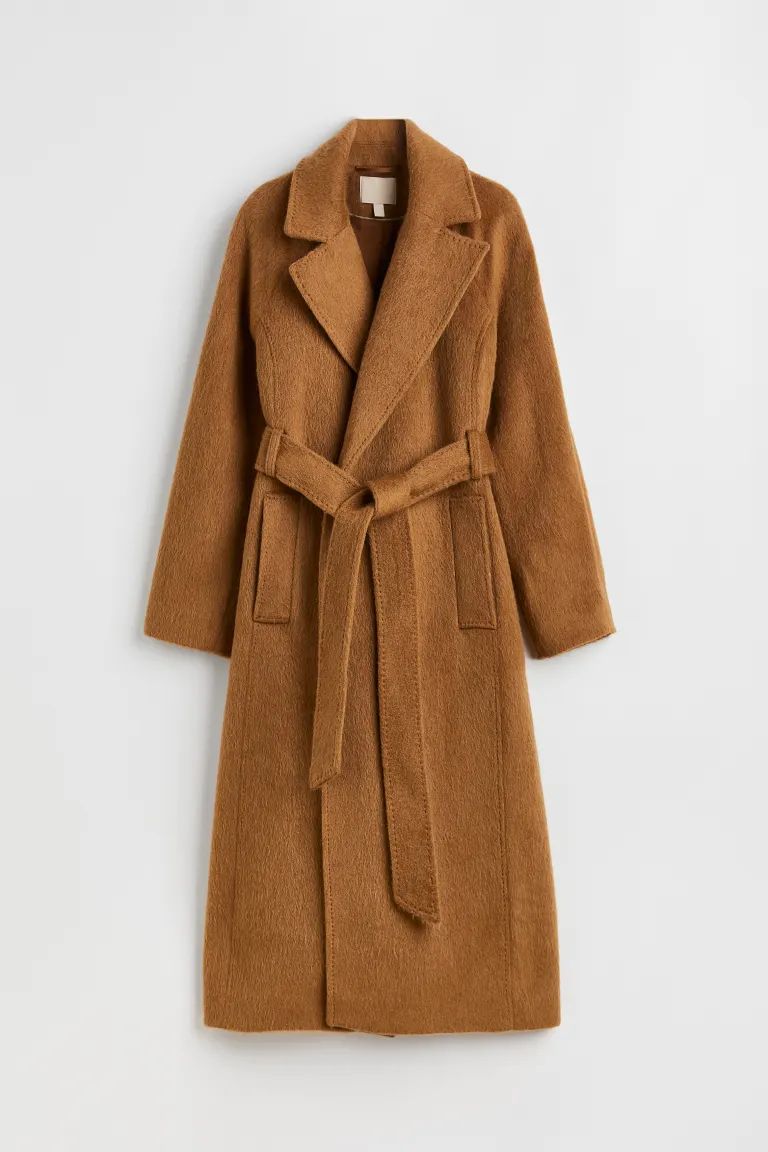 Wool-blend Coat - Light brown - Ladies | H&M US | H&M (US + CA)