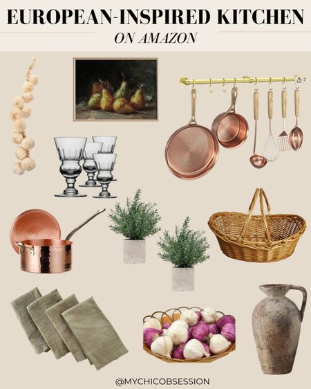 Amazon finds for your pantry and kitchen with a cozy European feel. From brass rails, to copper pots, to linen towels, and more!

#LTKHome #LTKFindsUnder100 #LTKFindsUnder50