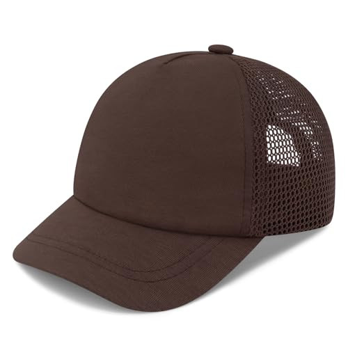 Kids Baseball Hat Toddler Baseball Hat Toddler Boy Hats 2-4 Years Beach Essentials for Kids Ball Cap Boys' Hats & Caps Coffee Brown | Amazon (US)