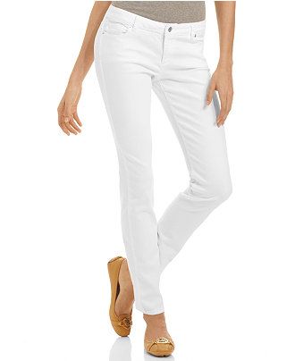 MICHAEL Michael Kors Skinny Jeans, White Wash | Macys (US)