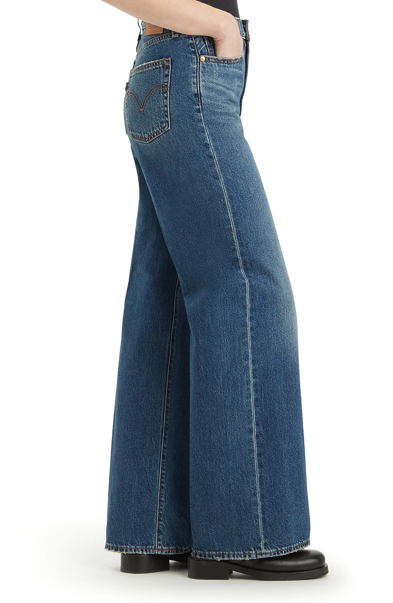 Ribcage High Waist Wide Leg Jeans | Nordstrom