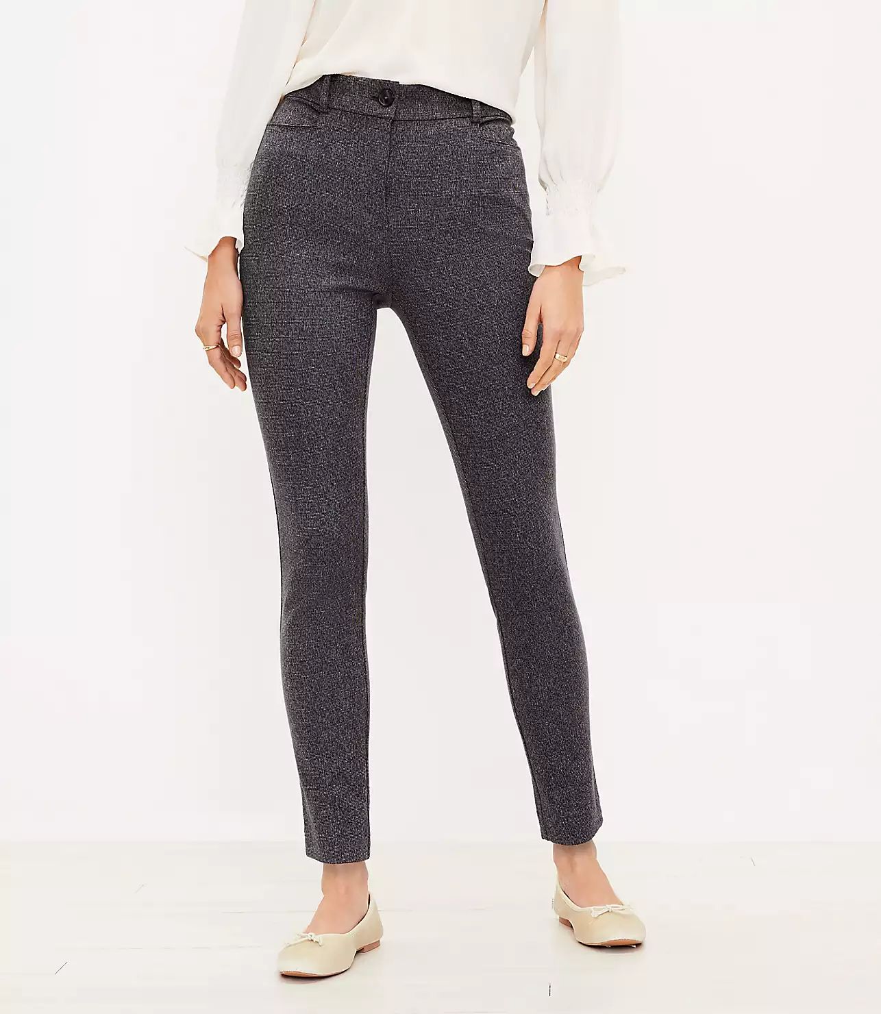 Sutton Skinny Pants in Texture | LOFT