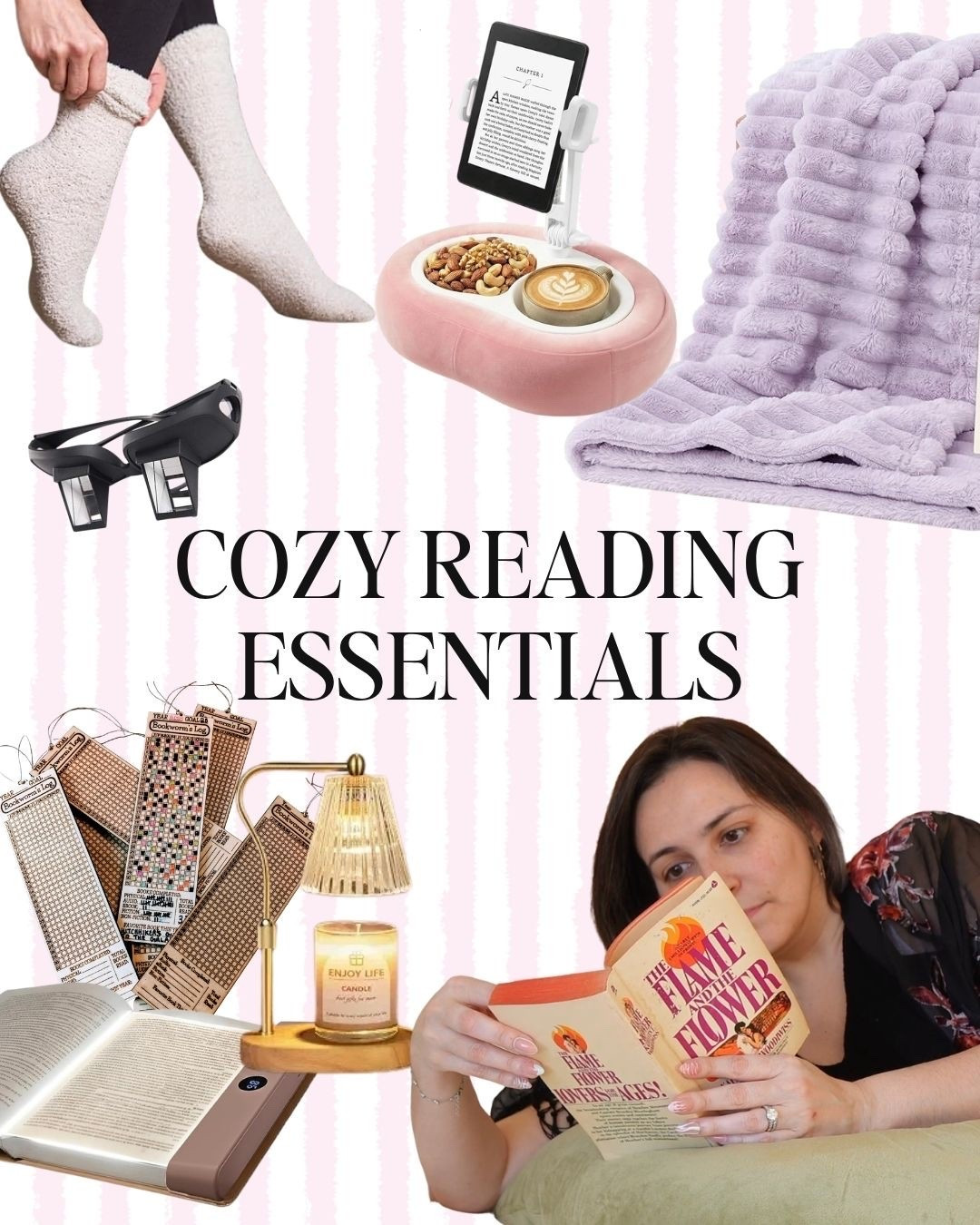 The most versatile thing I own isn't a book, it's the pillow I read, knit, game, and work in. Add the cloud-soft pink blanket and warm socks and you've got my whole cozy reading nook. Tap to shop the cozy reading essentials. 🤎

#LTKselfcare #LTKHome #LTKmorningroutine