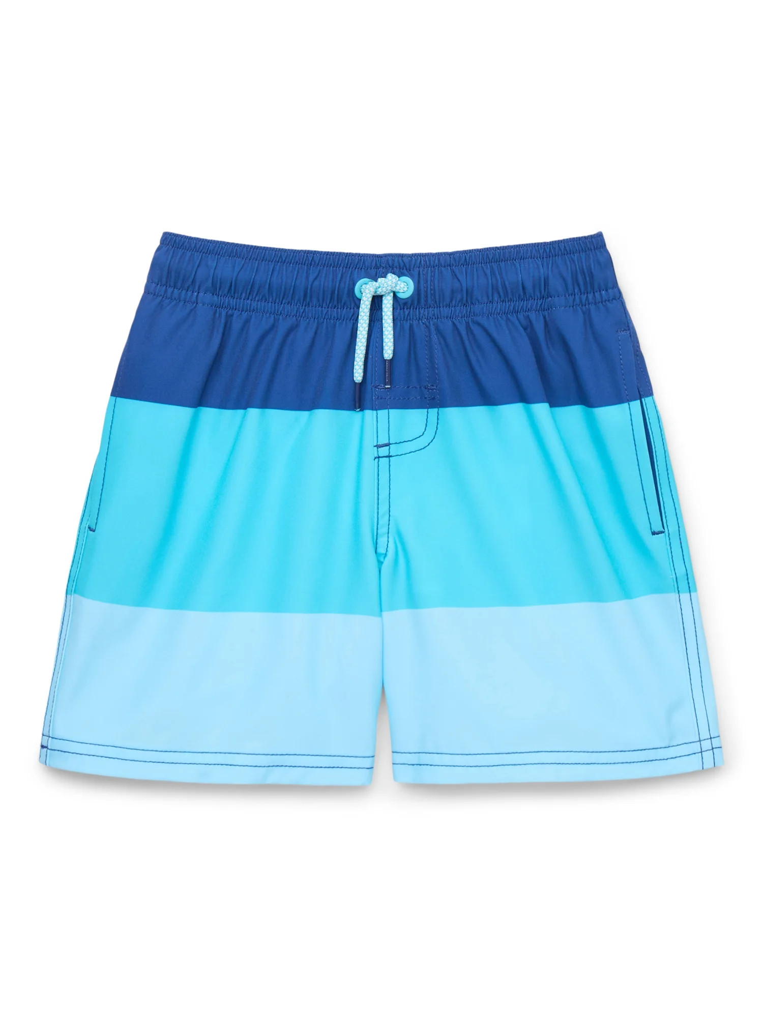 Wonder Nation Boys Quick Dry Swim Trunks with UPF 50+, Sizes 4-18 & Husky | Walmart (US)