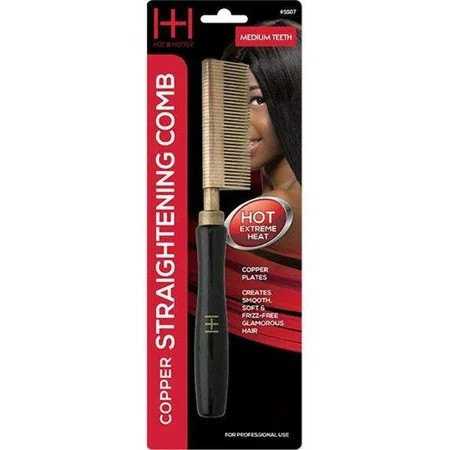 ANNIE - Hot Hotter Thermal Straighten Comb Medium Teeth Copper Plate | Walmart (US)