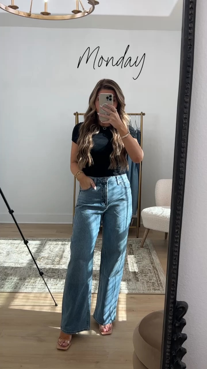 WALMART JEANS for every day of the week! 👖 all Walmart fall denim styles I’m wearing in a size 4 & fit true to size except the pleated trouser jeans. I would size 1 down unless you want them ultra baggy. 

Jeans, Walmart Jeans, Walmart fall, Walmart denim, Walmart new arrivals, Walmart fall fashion, Madison Payne 

#LTKunder100 #LTKstyletip #LTKSeasonal