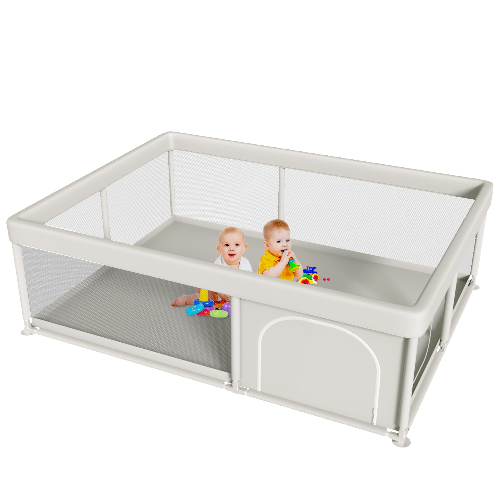 Large Baby Playpen 65x50 Inch, PlayPen for Babies and Toddlers, Sturdy Safety Play Yard for Indoo... | Amazon (US)