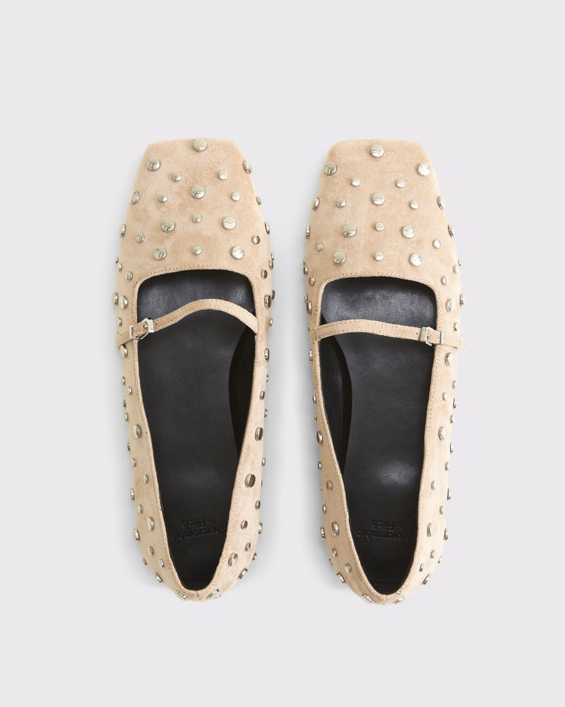 Mary Jane Square-Toe Flats | Abercrombie & Fitch (US)
