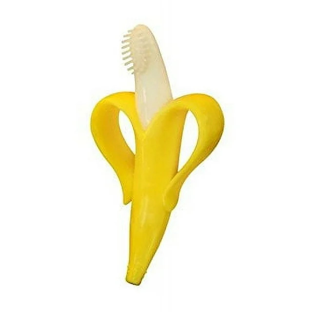 Baby Banana Teething Toothbrush For Infants, Yellow - Walmart.com | Walmart (US)