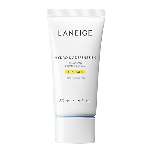 LANEIGE Hydro UV Defense Sunscreen Broad Spectrum SPF 50+: Korean Sunscreen, No White Cast, Derma... | Amazon (US)