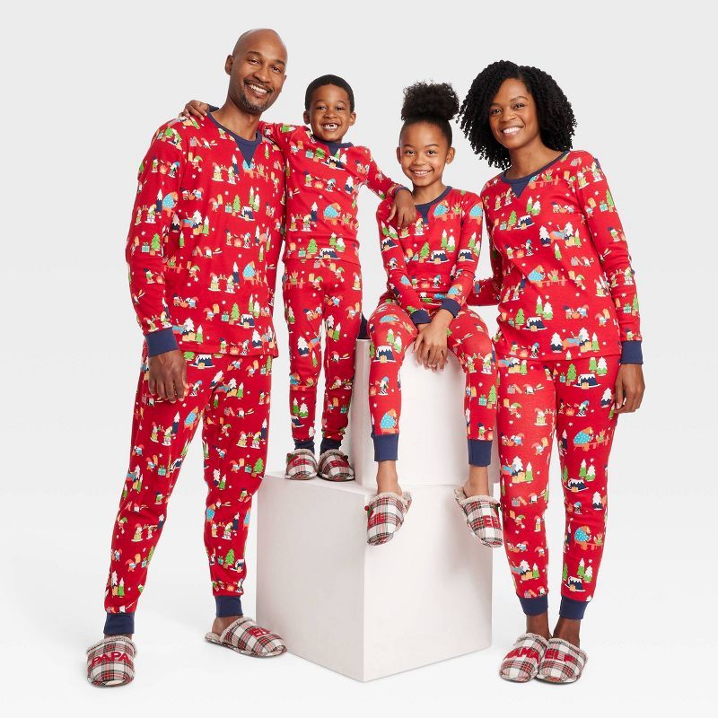 Women's Holiday Gnomes Print Matching Family Pajama Set - Wondershop™ Red | Target