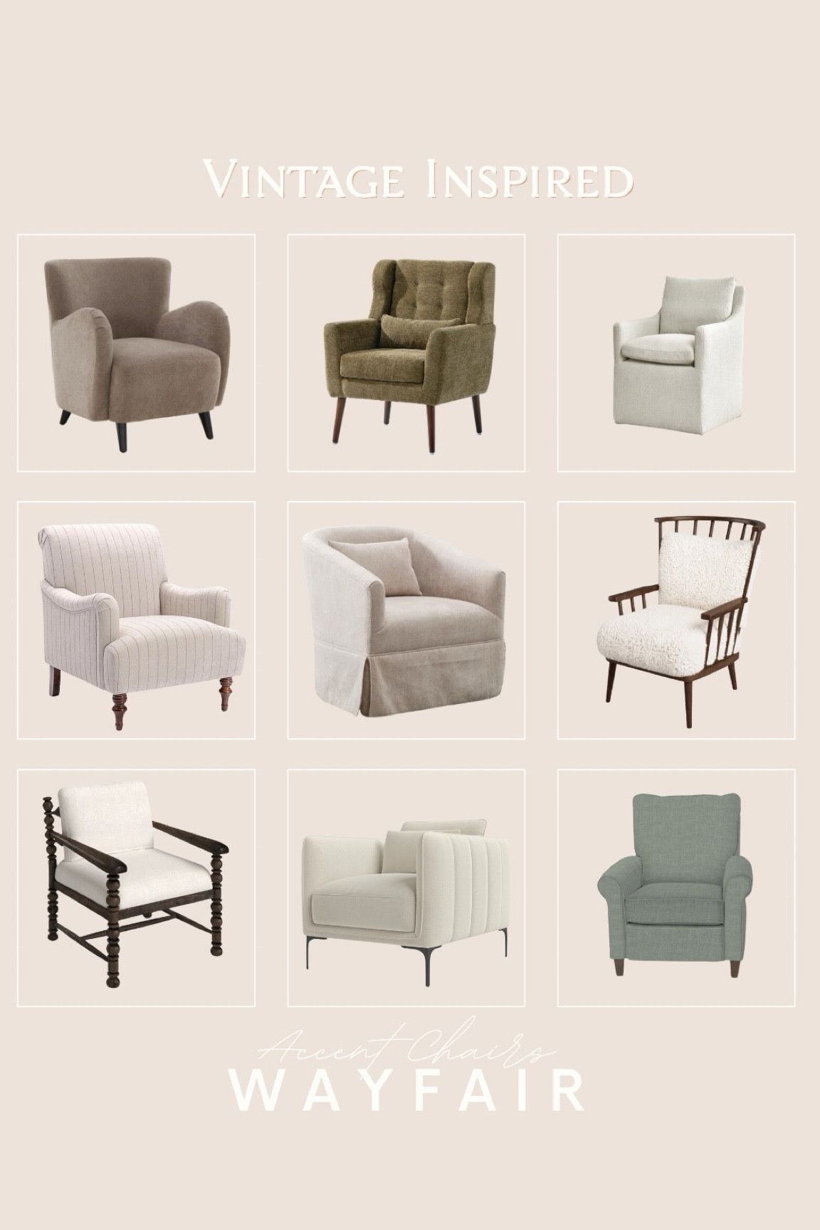 Elevate your home with these stunning vintage-inspired accent chairs from Wayfair! 🌟✨ Perfect for any room, these chairs blend classic charm with modern style. 🛋️ Create cozy corners in your living room, bedroom, or reading nook. Their timeless appeal and versatile aesthetics make them a fantastic addition to any interior. 🏡💖

#LTKStyleTip #LTKHome