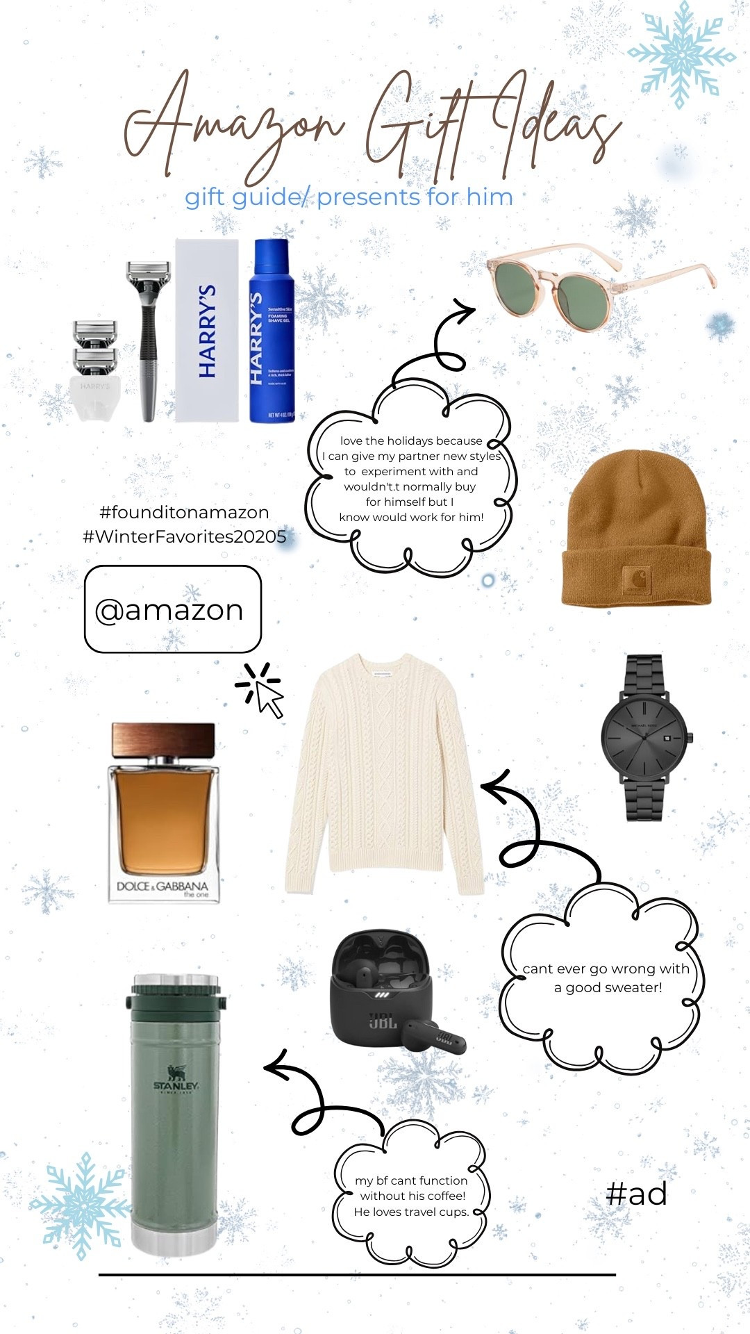 gift ideas for him💓 @amazon #ad #founditonamazon #WinterFavorites2025

#LTKGiftGuide #LTKMens #LTKHoliday