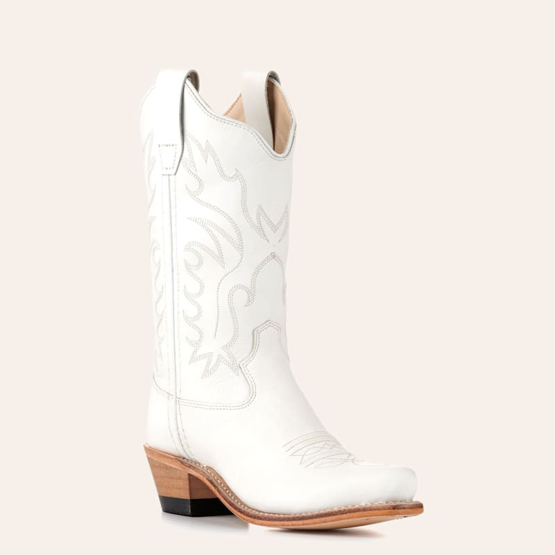 Old West Youth White Snip Toe Cowboy Boots | Cavender's