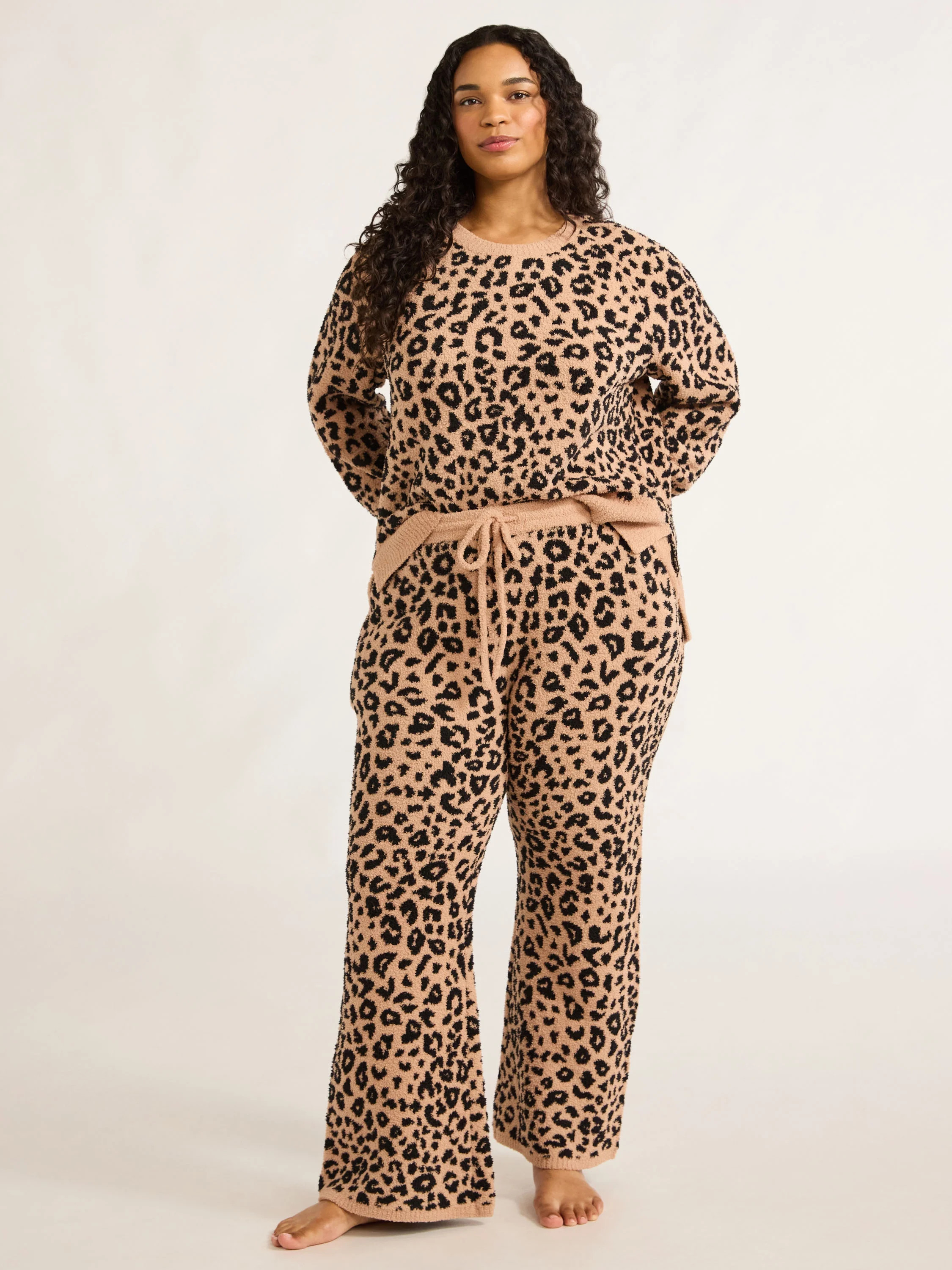 Joyspun Women's Chenille Top and Pants Set, 2-Piece, Sizes XS-3X | Walmart (US)