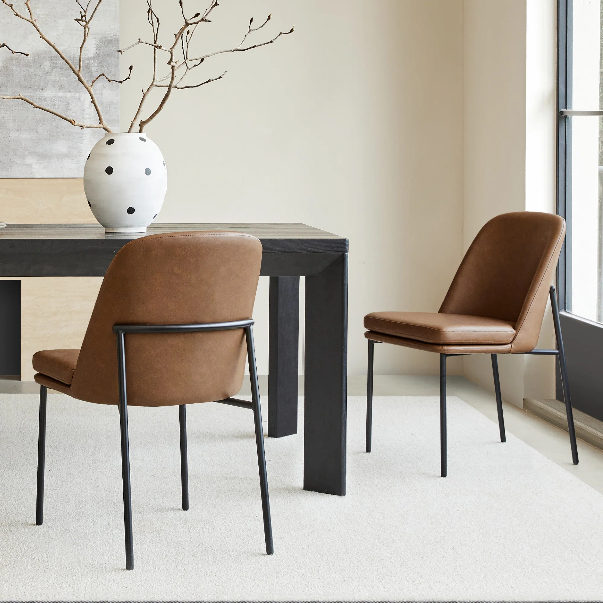 Angelick Dining Chair with Metal Frame | Wayfair North America