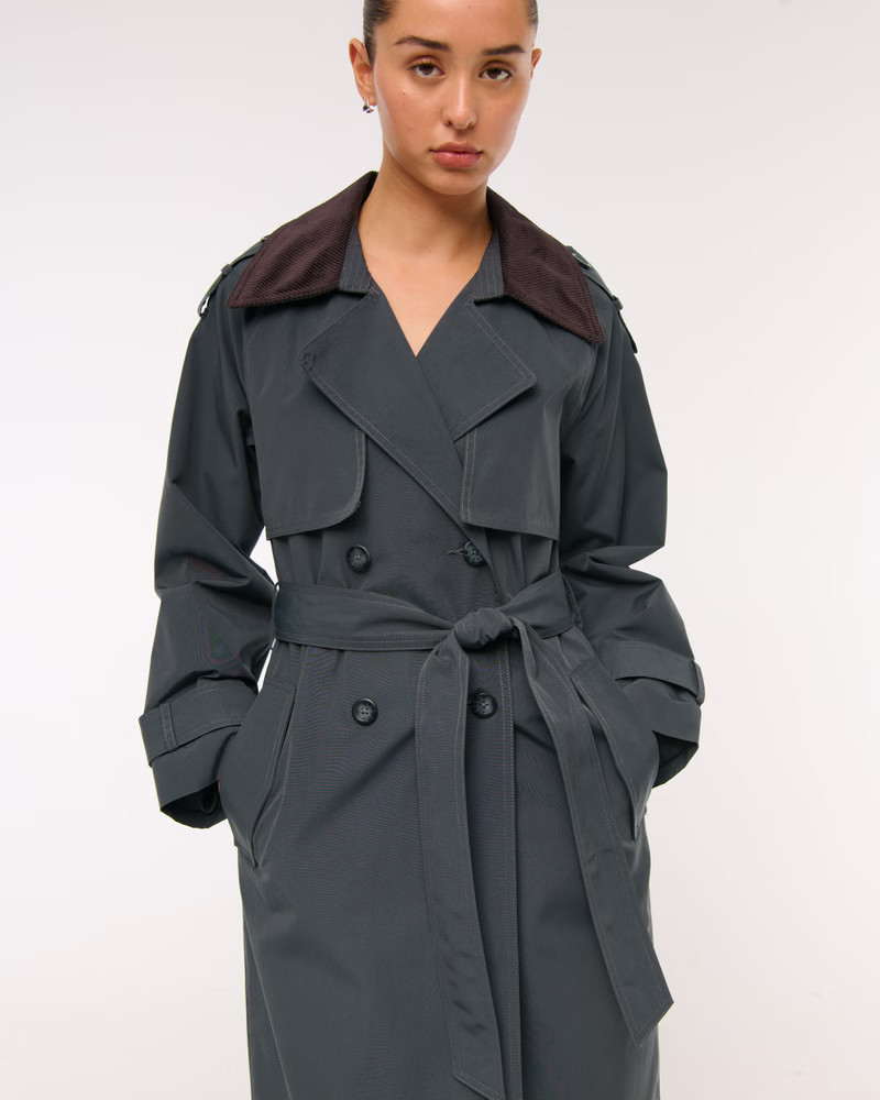 Women's Classic Trench Coat | Women's Coats & Jackets | Abercrombie.com | Abercrombie & Fitch (US)
