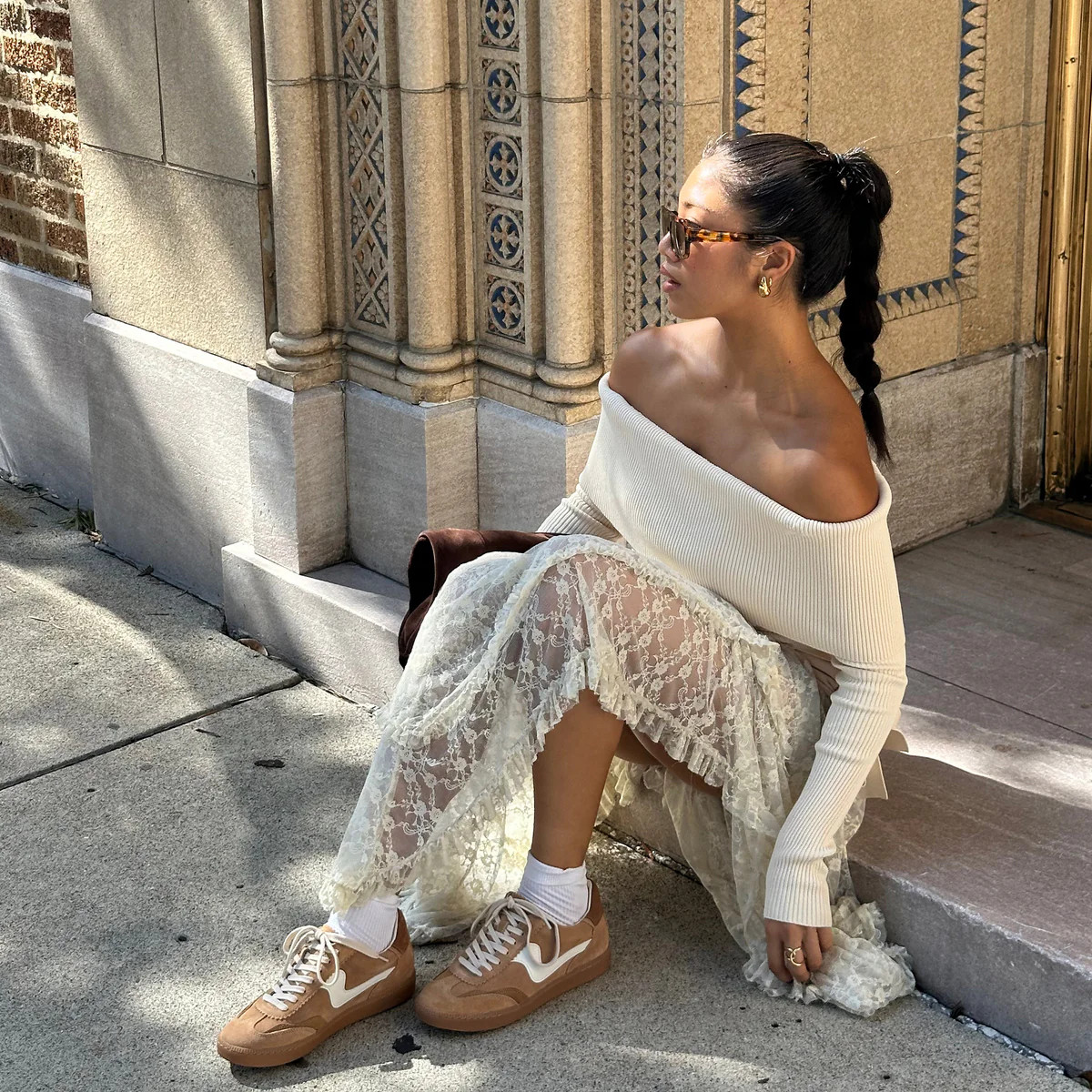 NOTICE SNEAKERS BROWN SUEDE | DolceVita.com