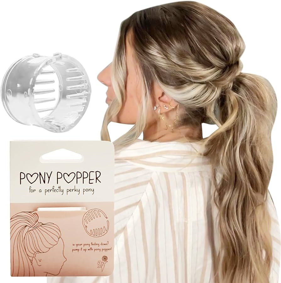 Pony Popper Clip – High Ponytail Holder for Full, Voluminous Styles, Versatile Accessory for Al... | Amazon (US)