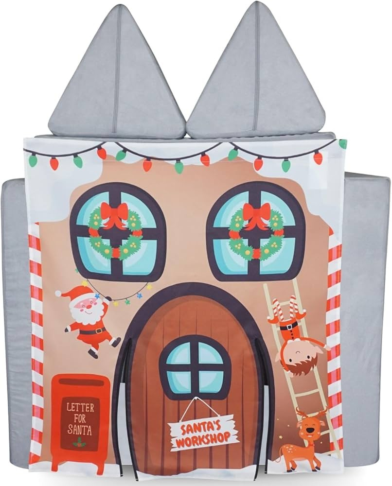 Couch Swag Play Panel for Childrens Foam Sofa Kids Couch (Santa's Workshop) | Amazon (US)