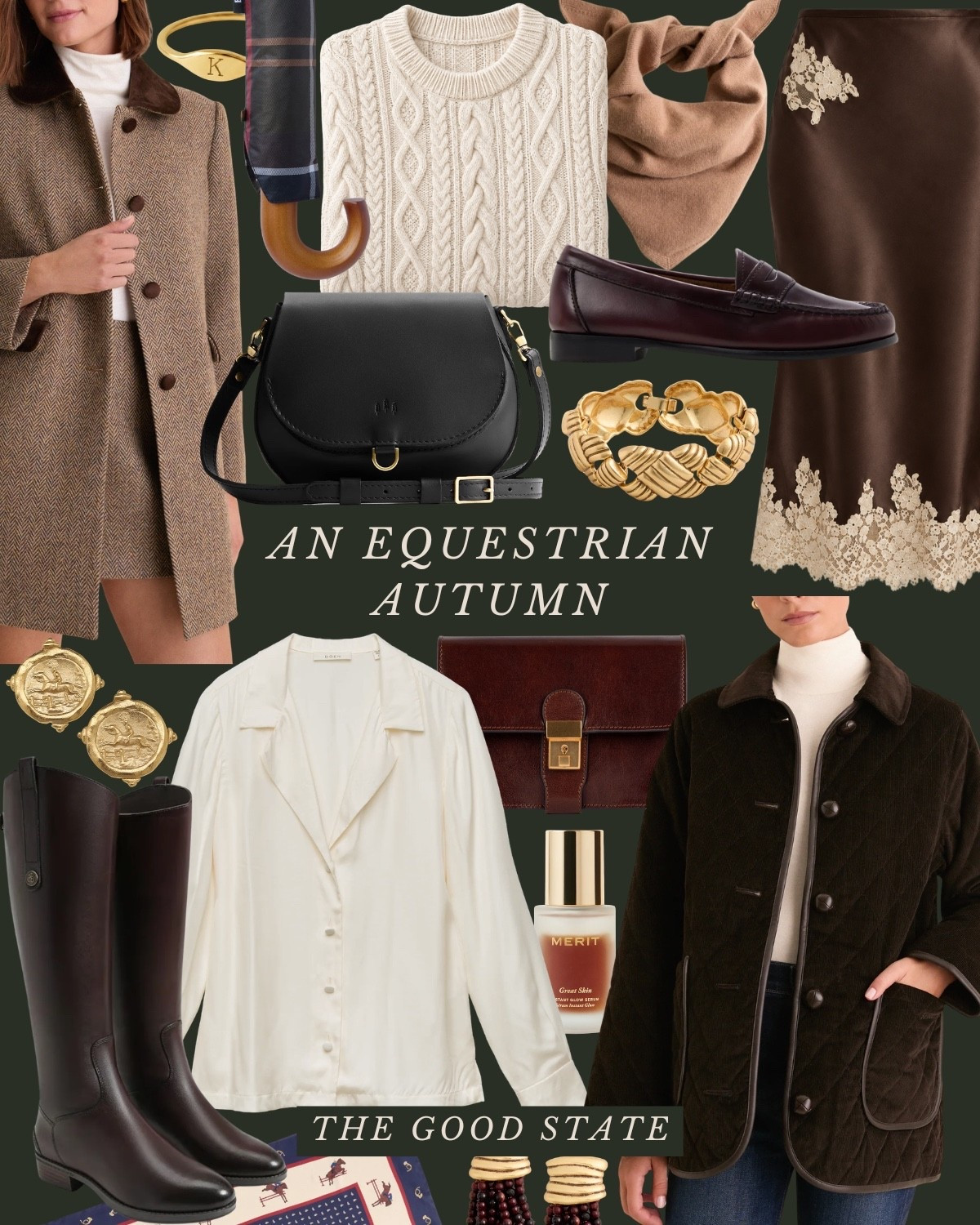 An Equestrian Autumn with @shopapp 🐎

This is for the lovers of slow autumn mornings. The ones who romanticize changing leaves and the brisk wind blowing through the trees. For the ladies who dream of fall in the English countryside—stone cottages, winding roads, weekends spent watching polo, afternoons on horseback and evenings with a warm cup of tea. This is for the ladies who live for autumn layers: heritage knit sweaters, tailored tweed blazers, well-worn riding boots, vintage denim and a crisp button-down. The ones who accessorize with silk scarves, velvet ribbons, tartan everything and maybe even a brooch. This is for the ones who prefer timeless pieces over passing trends. The ones who reach for classic styles year after year. This is for you, my equestrian girlies🫶🏼

I pulled this entire Equestrian Autumn collection together through @ShopApp, where I could browse so many of my favorite brands in one place—and discover a few new ones along the way! Everything featured can be purchased through Shop, from the cozy layers and denim to the boots, loafers, scarves and jewelry. #ShopPartner

#LTKootd #LTKSeasonal #LTKgrwm