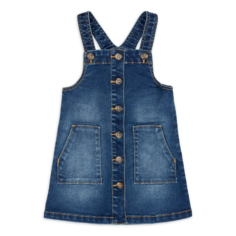 Wonder Nation Baby and Toddler Girls' Jumper Dress, Sizes 12 Months-5T | Walmart (US)
