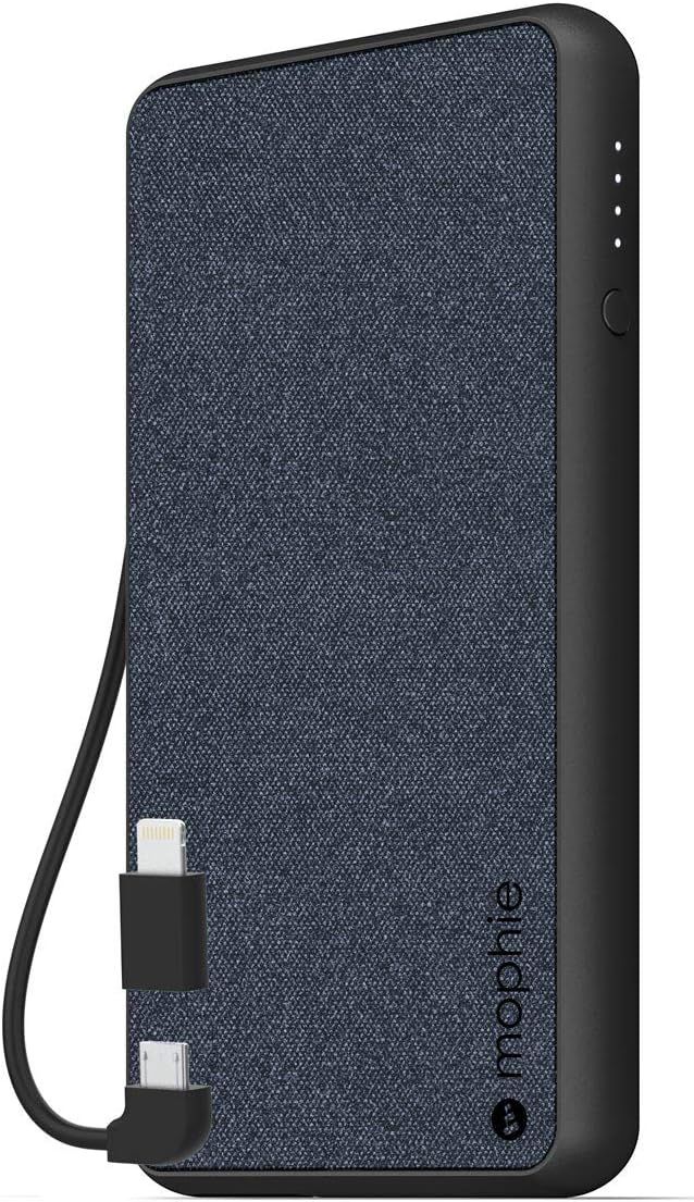 Mophie powerstation Plus (6,000mAh) - Built in Micro USB and Lighning Cables - Blue (401101693) | Amazon (US)