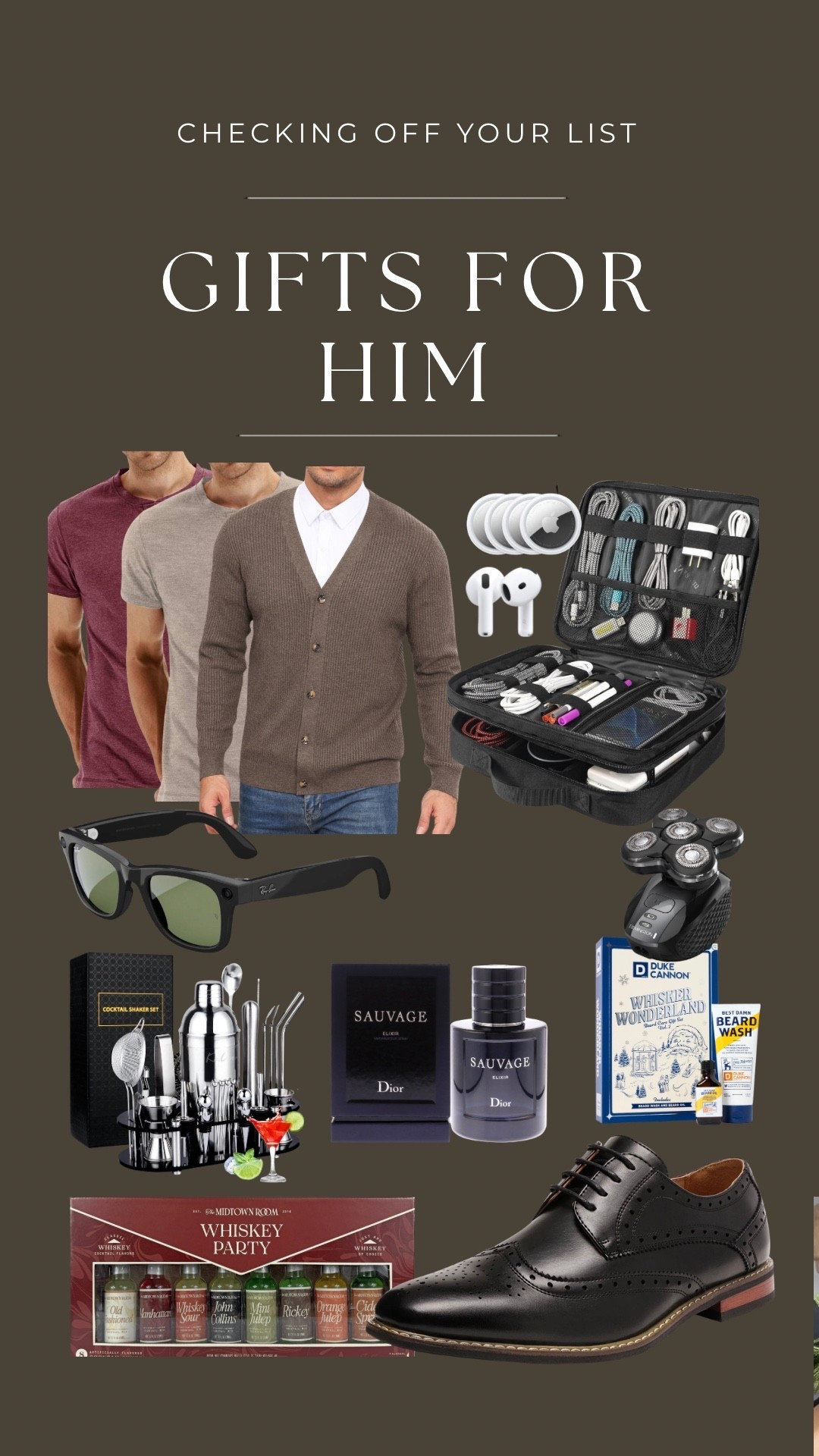 Gifts for him! Perfect for your boyfriend, husband, son, brother, uncle, everyone. - and ALL UNDER $50! Aka they’re free 


.
.
christmas gift ideas, holidays, gifting, gift guide, amazon , gifts for him, men’s clothing, men’s Henley shirts, button down casual shirts, men’s fashion, Christmas gifts for men

#LTKHoliday #LTKGiftGuide #LTKFindsUnder50